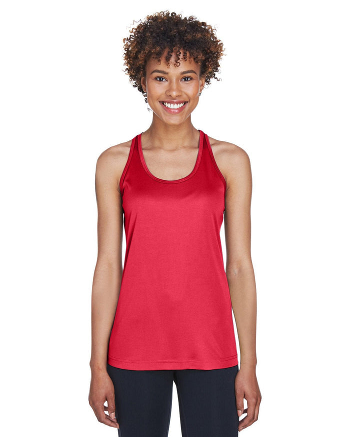 Team 365 TT11WRC Ladies' Zone Performance Racerback Tank - Ninja Transfers