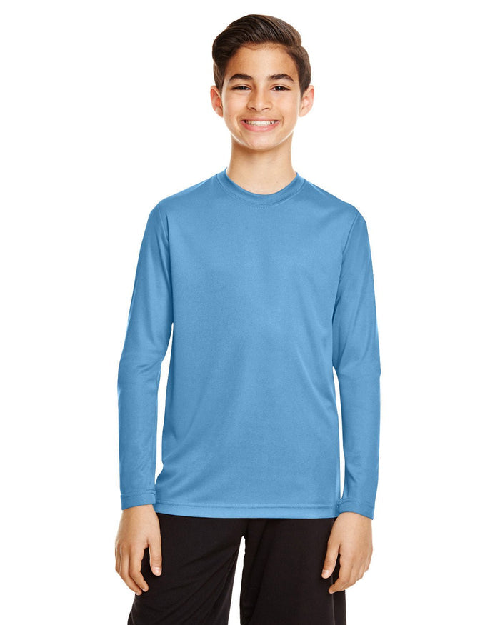 Team 365 TT11YL Youth Zone Performance Long - Sleeve T-Shirt - Ninja Transfers