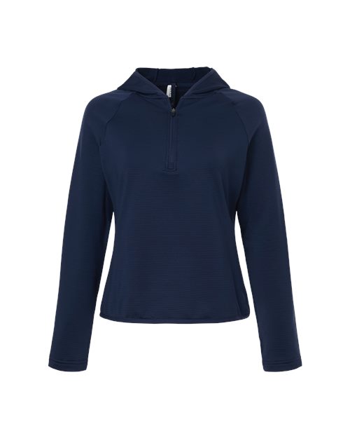 Team 365 TT200W Women's Qualify Quarter-Zip Hooded Pullover