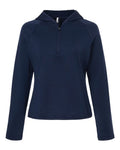 Team 365 TT200W Women's Qualify Quarter-Zip Hooded Pullover