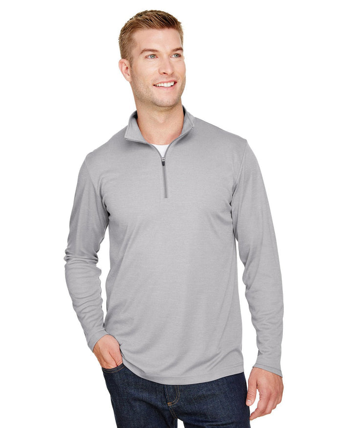 Team 365 TT31H Men's Zone Sonic Heather Performance Quarter - Zip - Ninja Transfers