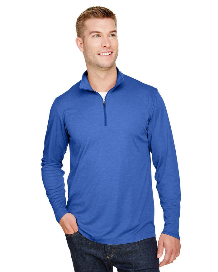 Team 365 TT31H Men's Zone Sonic Heather Performance Quarter - Zip - Ninja Transfers