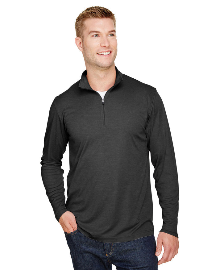 Team 365 TT31H Men's Zone Sonic Heather Performance Quarter - Zip - Ninja Transfers