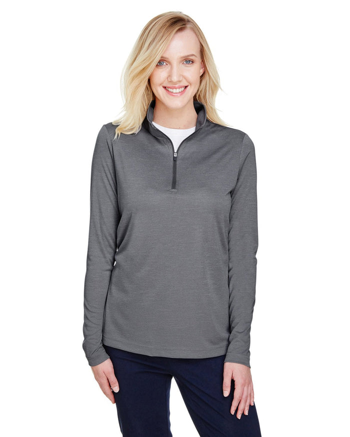 Team 365 TT31HW Ladies' Zone Sonic Heather Performance Quarter - Zip - Ninja Transfers