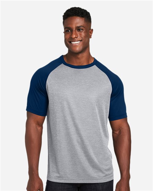 Team 365 TT62 Unisex Zone Colorblock Raglan T-Shirt