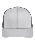Team 365 TT802Y Youth Zone Sonic Heather Trucker Cap by Yupoong