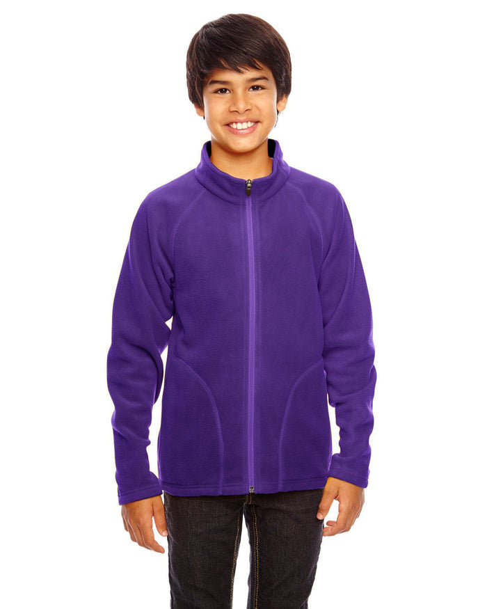 Team 365 TT90Y Youth Campus Microfleece Jacket - Ninja Transfers