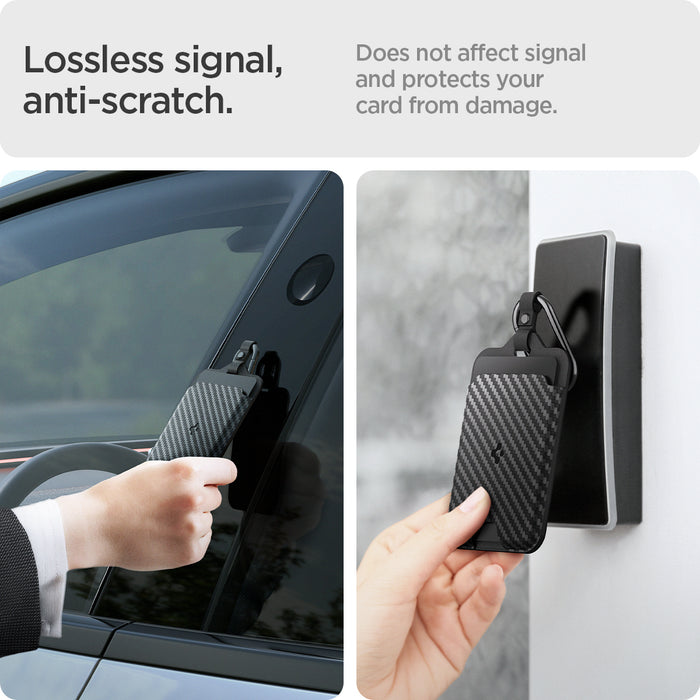 ACP08794 - Tesla AirFit Key Card Holder 2-pack | TO245 showing the lossless signal and anti-scratch feature