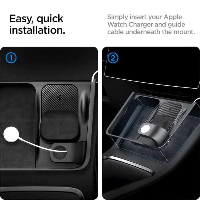 ACP09019 -  3 in 1 Charging Organizer | TO272 Model 3 (2021 - 2023) showing easy quick installation