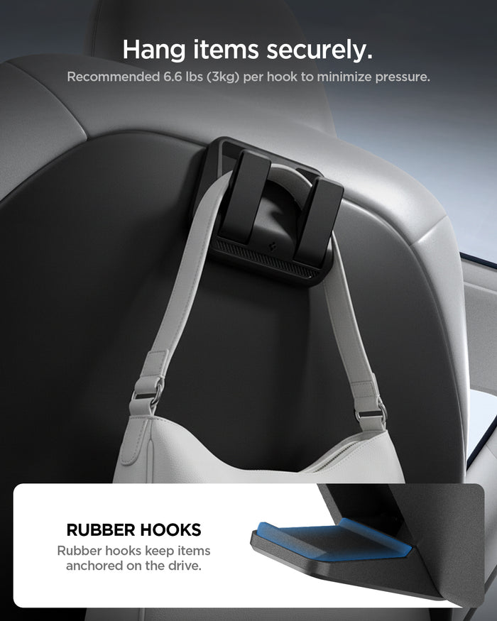 ACP11563 - Model Y Premium (2025+) in Black showing hang items securely.