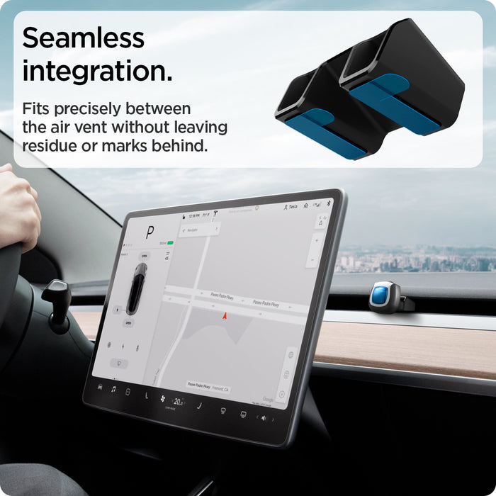 ACP05265 - Tesla Model 3 & Y Airfreshner Adapter in black showing the seamless integration design