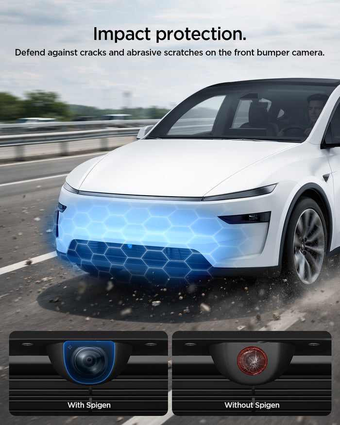 ACP11231 - Tesla Series - Front Camera Protector | TO331 showing impact protection