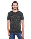 Threadfast Apparel 104A Men's Blizzard Jersey Short - Sleeve T-Shirt - Ninja Transfers