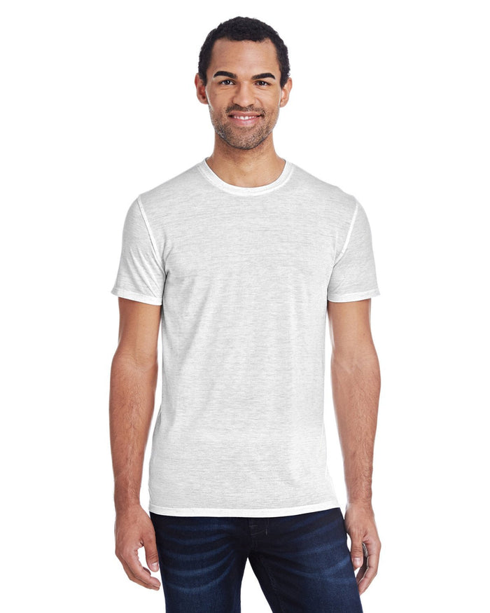 Threadfast Apparel 104A Men's Blizzard Jersey Short - Sleeve T-Shirt - Ninja Transfers