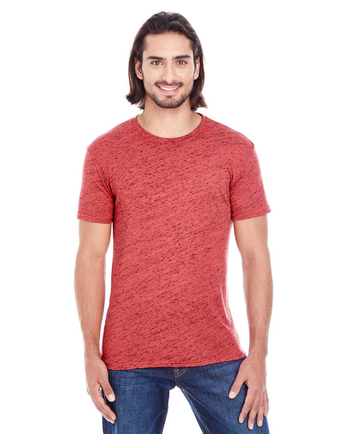 Threadfast Apparel 104A Men's Blizzard Jersey Short - Sleeve T-Shirt - Ninja Transfers
