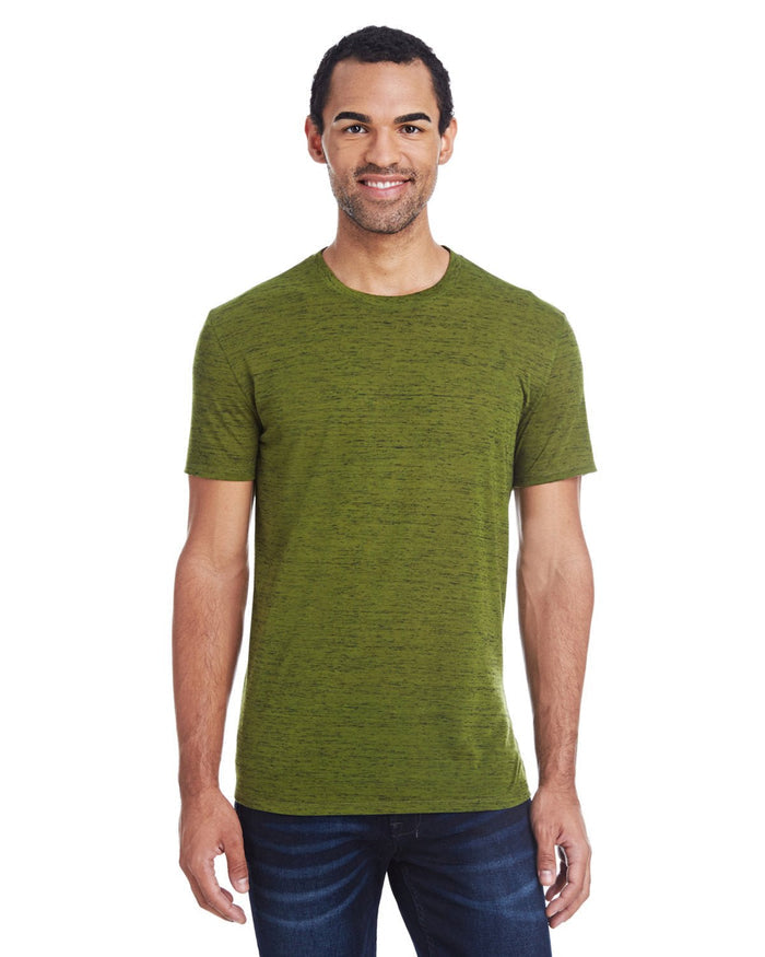 Threadfast Apparel 104A Men's Blizzard Jersey Short - Sleeve T-Shirt - Ninja Transfers