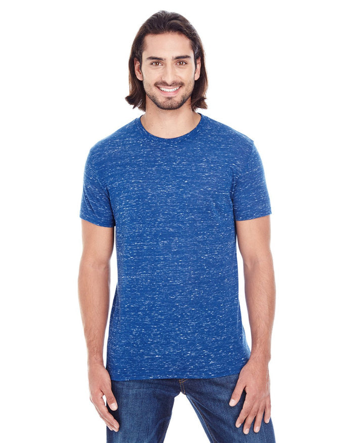 Threadfast Apparel 104A Men's Blizzard Jersey Short - Sleeve T-Shirt - Ninja Transfers