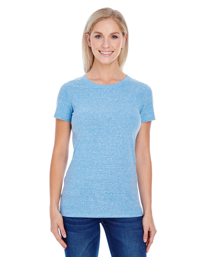 Threadfast Apparel 202A Ladies' Triblend Short - Sleeve T-Shirt - Ninja Transfers