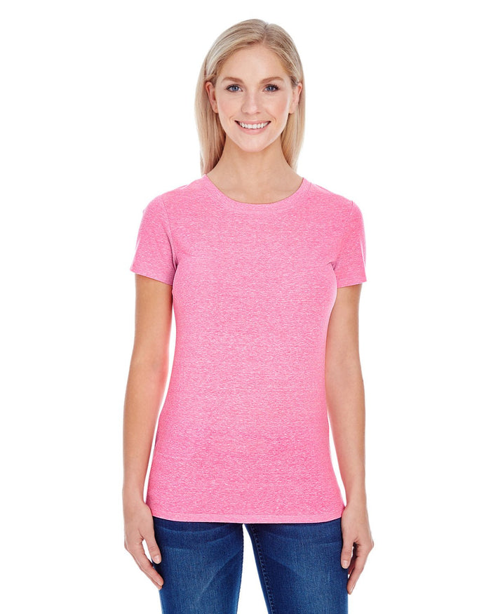 Threadfast Apparel 202A Ladies' Triblend Short - Sleeve T-Shirt - Ninja Transfers