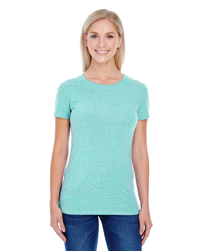 Threadfast Apparel 202A Ladies' Triblend Short - Sleeve T-Shirt - Ninja Transfers