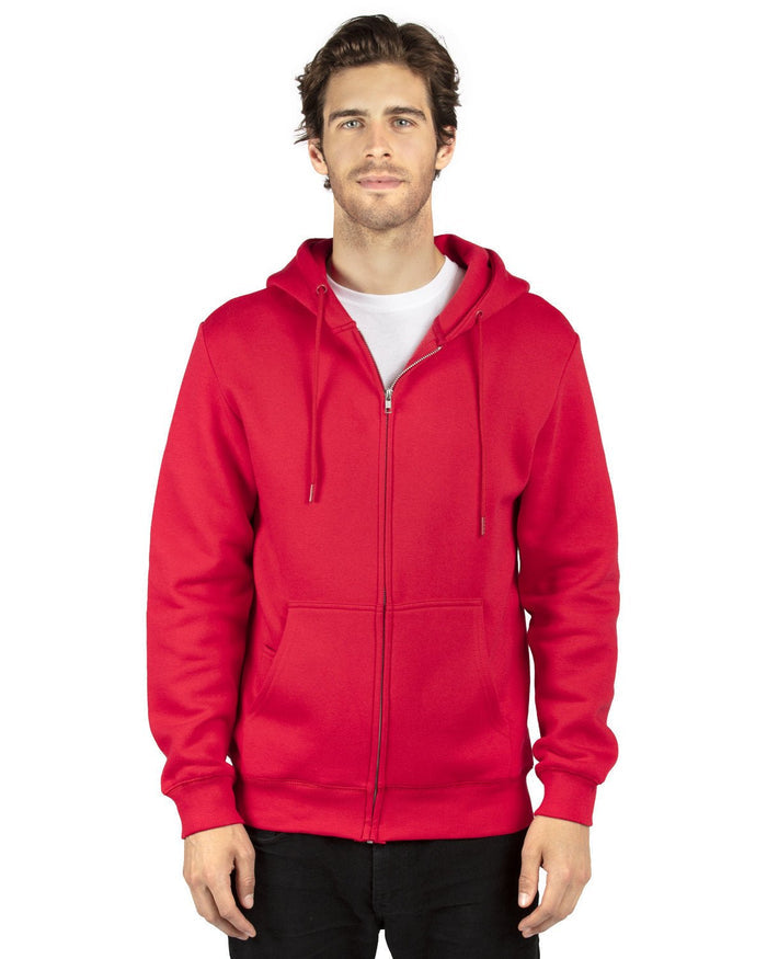 Threadfast Apparel 320Z Unisex Ultimate Fleece Full - Zip Hooded Sweatshirt - Ninja Transfers