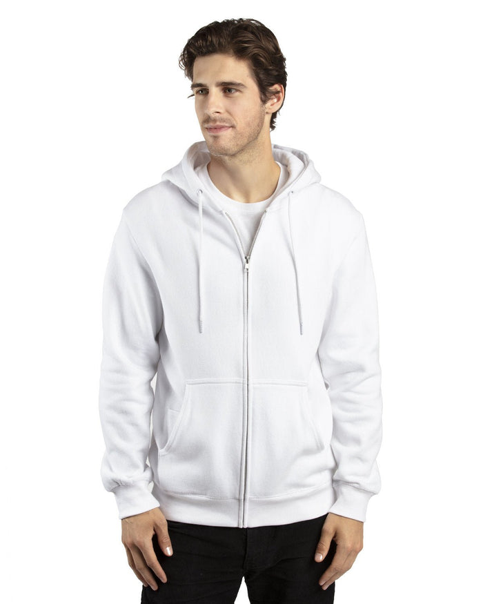 Threadfast Apparel 320Z Unisex Ultimate Fleece Full - Zip Hooded Sweatshirt - Ninja Transfers