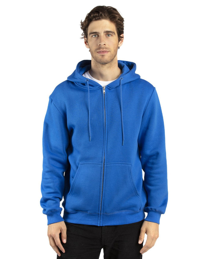 Threadfast Apparel 320Z Unisex Ultimate Fleece Full - Zip Hooded Sweatshirt - Ninja Transfers
