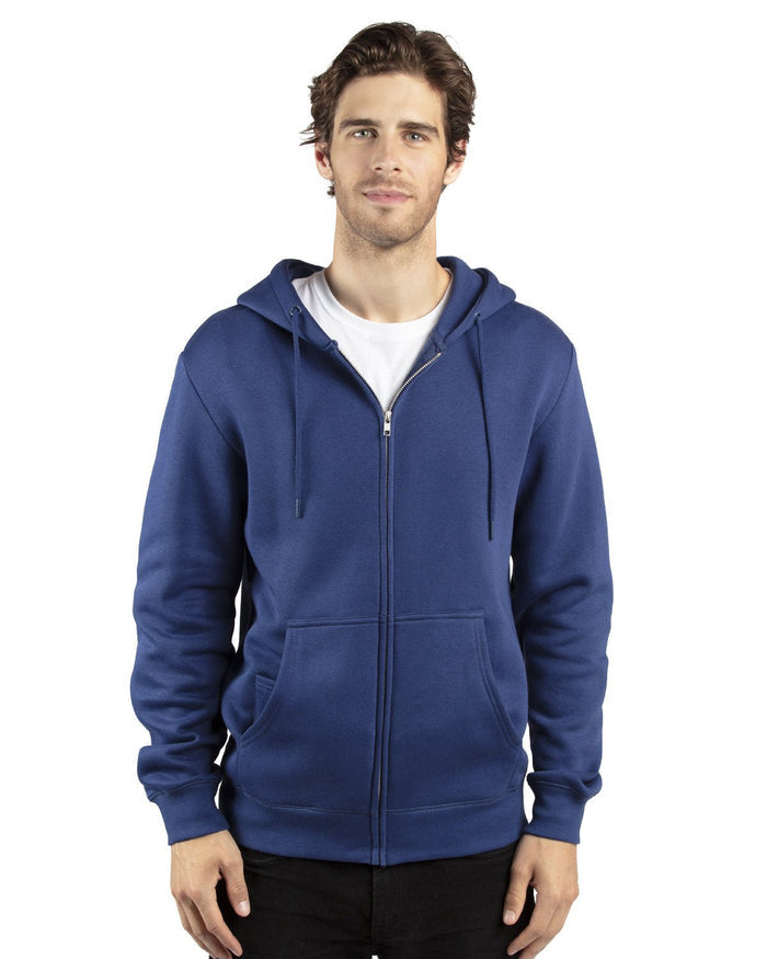 Threadfast Apparel 320Z Unisex Ultimate Fleece Full - Zip Hooded Sweatshirt - Ninja Transfers