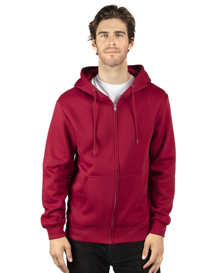 Threadfast Apparel 320Z Unisex Ultimate Fleece Full - Zip Hooded Sweatshirt - Ninja Transfers