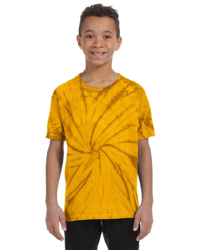 Tie - Dye CD101Y Youth 5.4 oz. 100% Cotton Spider T-Shirt - Ninja Transfers