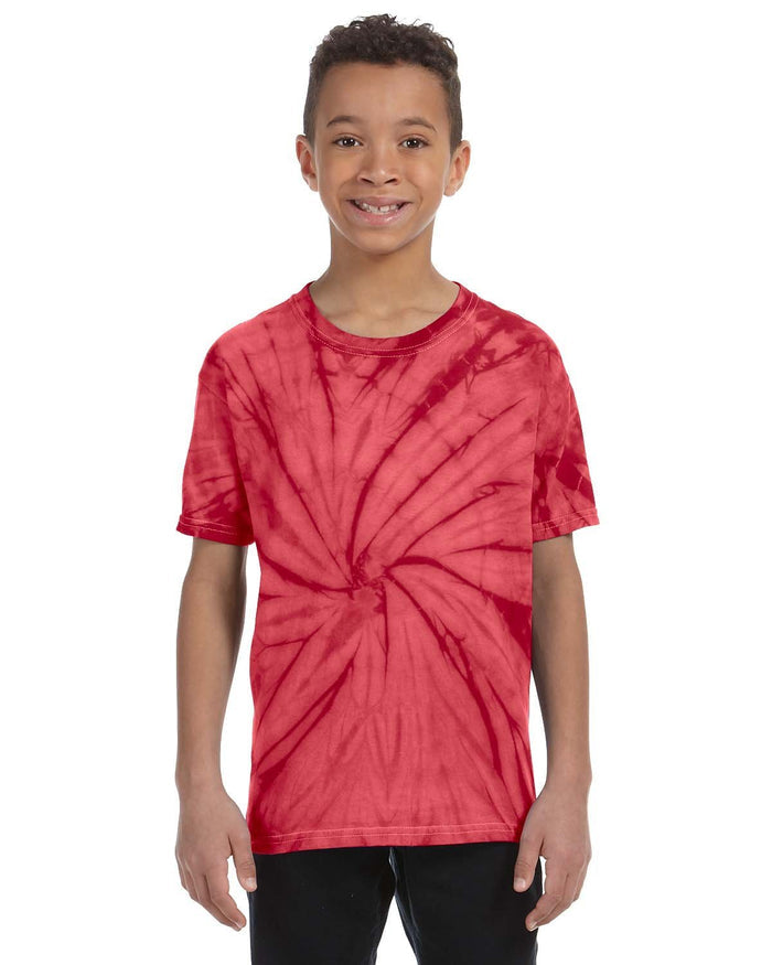 Tie - Dye CD101Y Youth 5.4 oz. 100% Cotton Spider T-Shirt - Ninja Transfers
