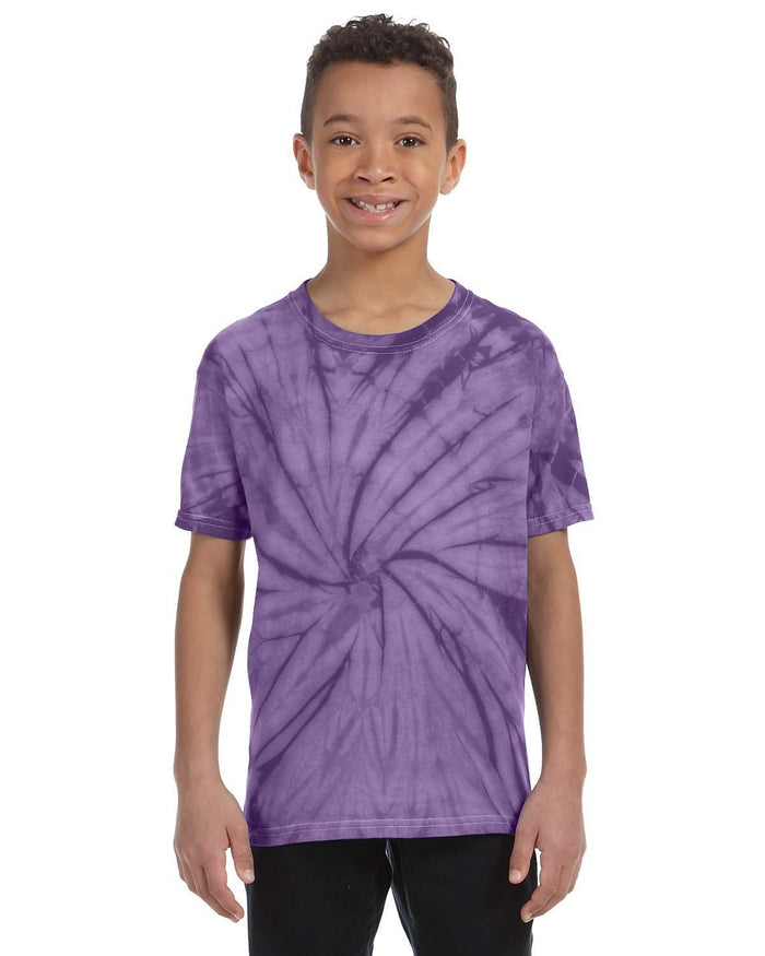 Tie - Dye CD101Y Youth 5.4 oz. 100% Cotton Spider T-Shirt - Ninja Transfers