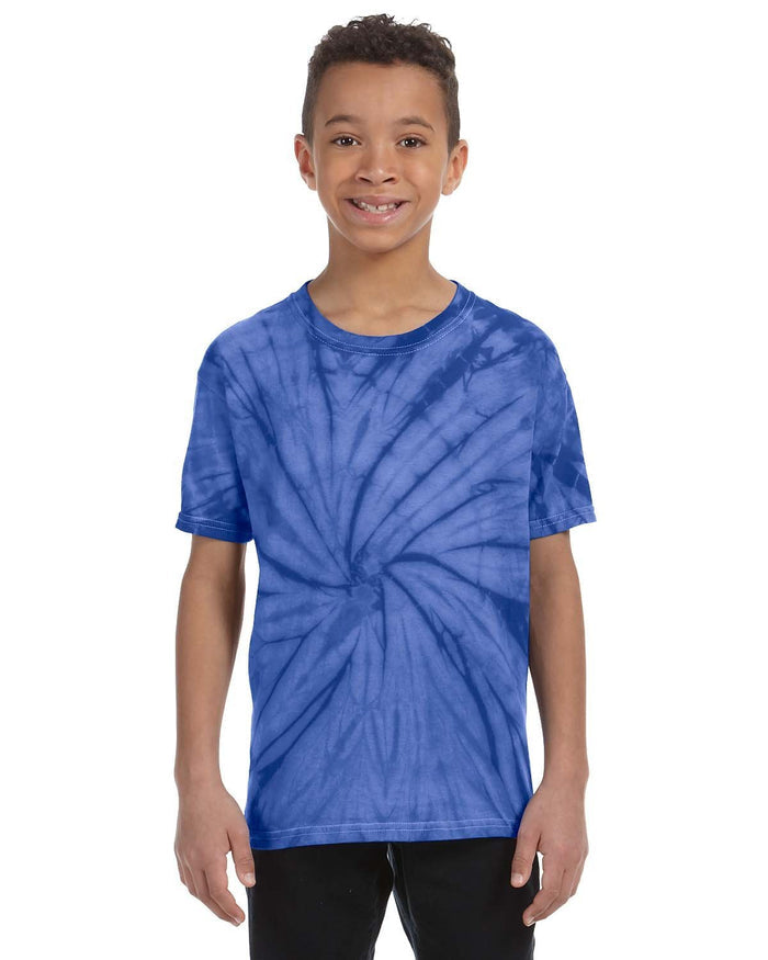 Tie - Dye CD101Y Youth 5.4 oz. 100% Cotton Spider T-Shirt - Ninja Transfers