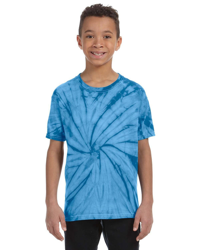 Tie - Dye CD101Y Youth 5.4 oz. 100% Cotton Spider T-Shirt - Ninja Transfers