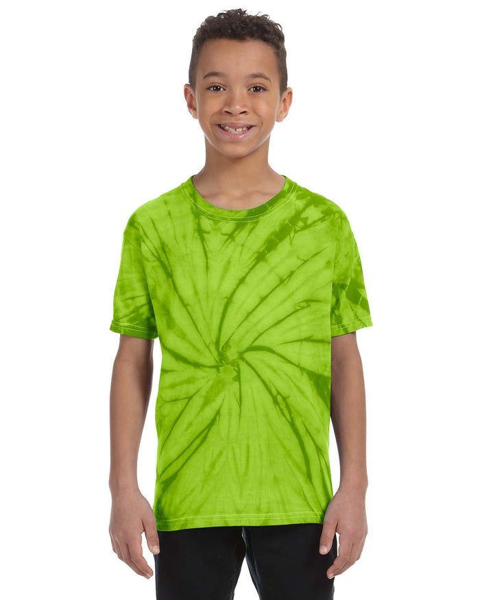 Tie - Dye CD101Y Youth 5.4 oz. 100% Cotton Spider T-Shirt - Ninja Transfers