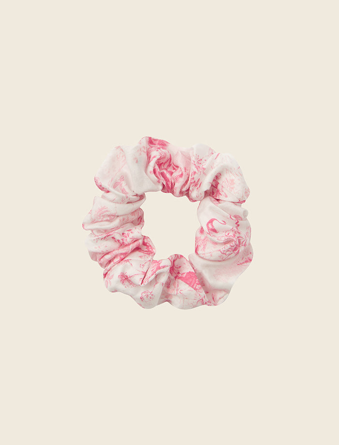 Toile De Jouy Scrunchie