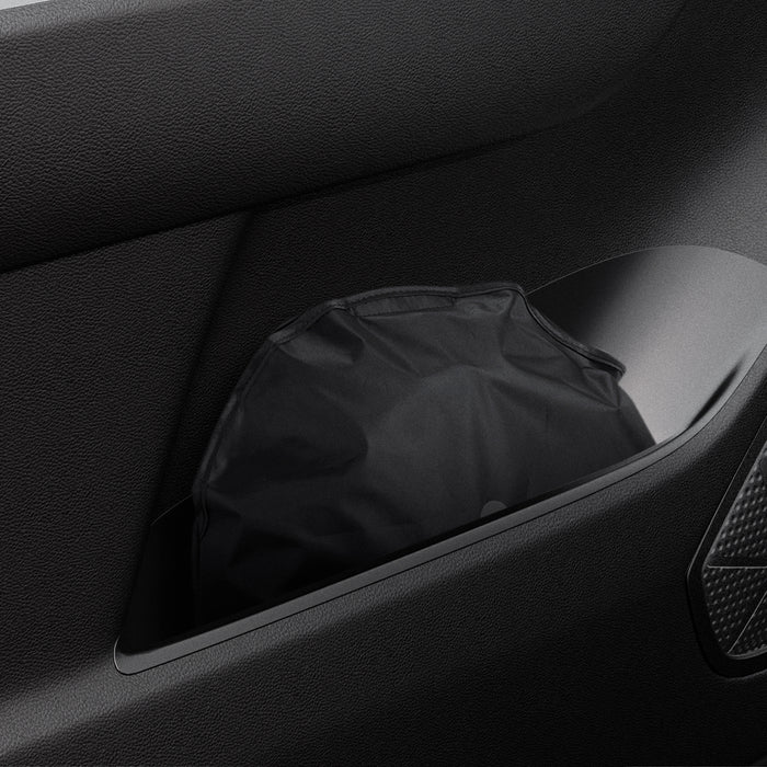 ACP09109 - RAV4 CryoShade TYO260 in Black showing the sunshade kept and stored inside the vehicle without taking so much space
