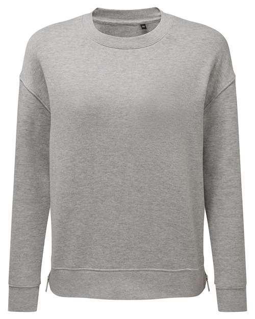 TriDri TD600 Women's Billie Side-Zip Crewneck Sweatshirt