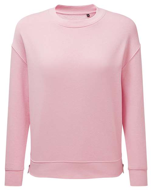 TriDri TD600 Women's Billie Side-Zip Crewneck Sweatshirt
