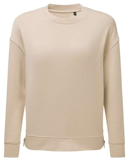 TriDri TD600 Women's Billie Side-Zip Crewneck Sweatshirt
