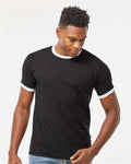 Tultex 246 Fine Jersey Ringer T-Shirt - Ninja Transfers