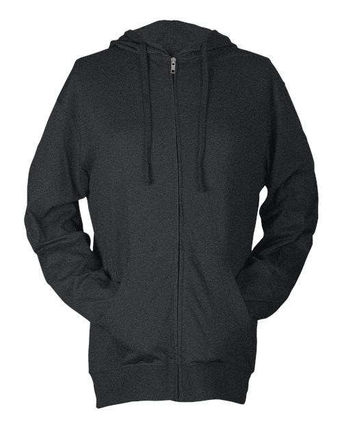 Tultex 260 Beach Full - Zip Hooded Long Sleeve T-Shirt - Ninja Transfers