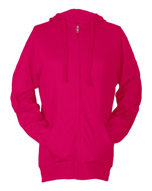 Tultex 260 Beach Full - Zip Hooded Long Sleeve T-Shirt - Ninja Transfers
