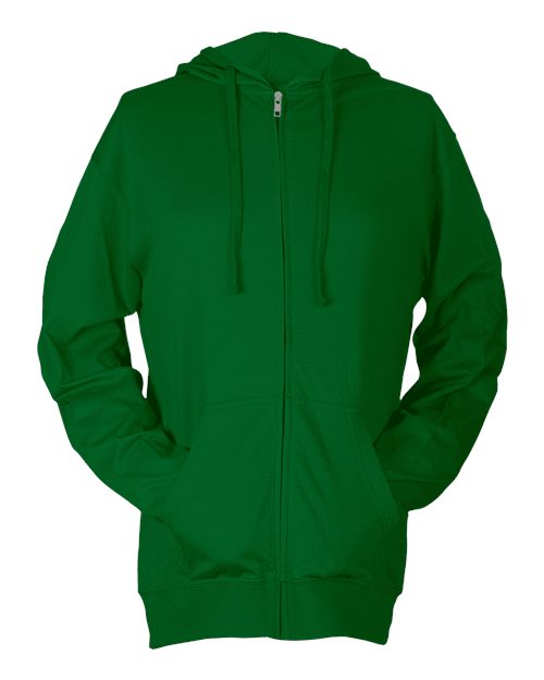 Tultex 260 Beach Full - Zip Hooded Long Sleeve T-Shirt - Ninja Transfers