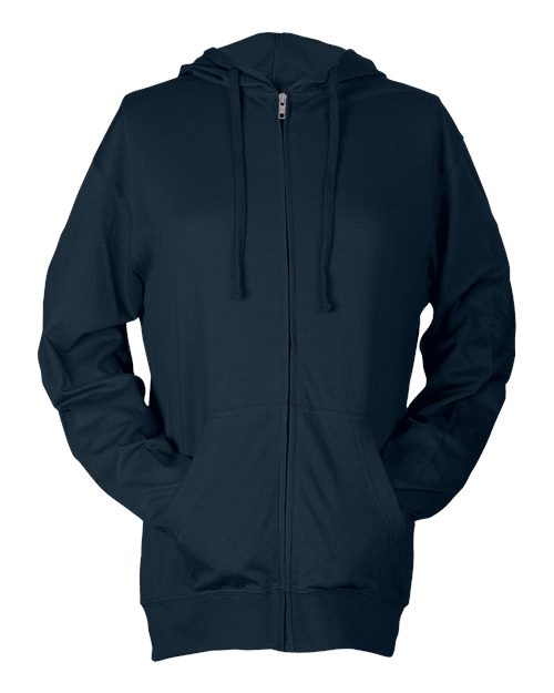 Tultex 260 Beach Full - Zip Hooded Long Sleeve T-Shirt - Ninja Transfers