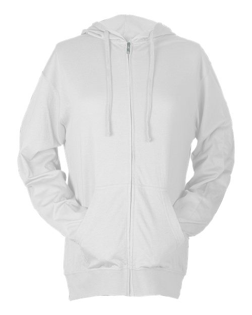 Tultex 260 Beach Full - Zip Hooded Long Sleeve T-Shirt - Ninja Transfers