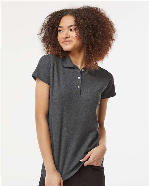 Tultex 401 Women's 50/50 Sport Pique Polo - Ninja Transfers