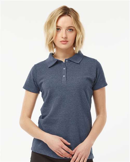 Tultex 401 Women's 50/50 Sport Pique Polo - Ninja Transfers