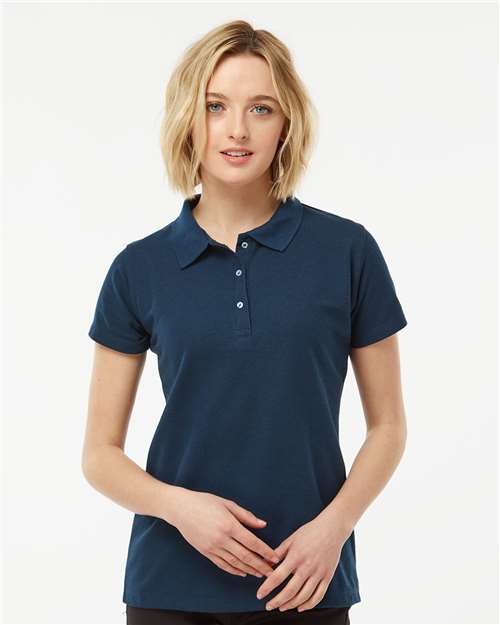 Tultex 401 Women's 50/50 Sport Pique Polo - Ninja Transfers