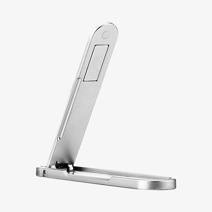 000EM20634 - U100 Universal Kickstand (Metal) in silver showing the kickstand extended out